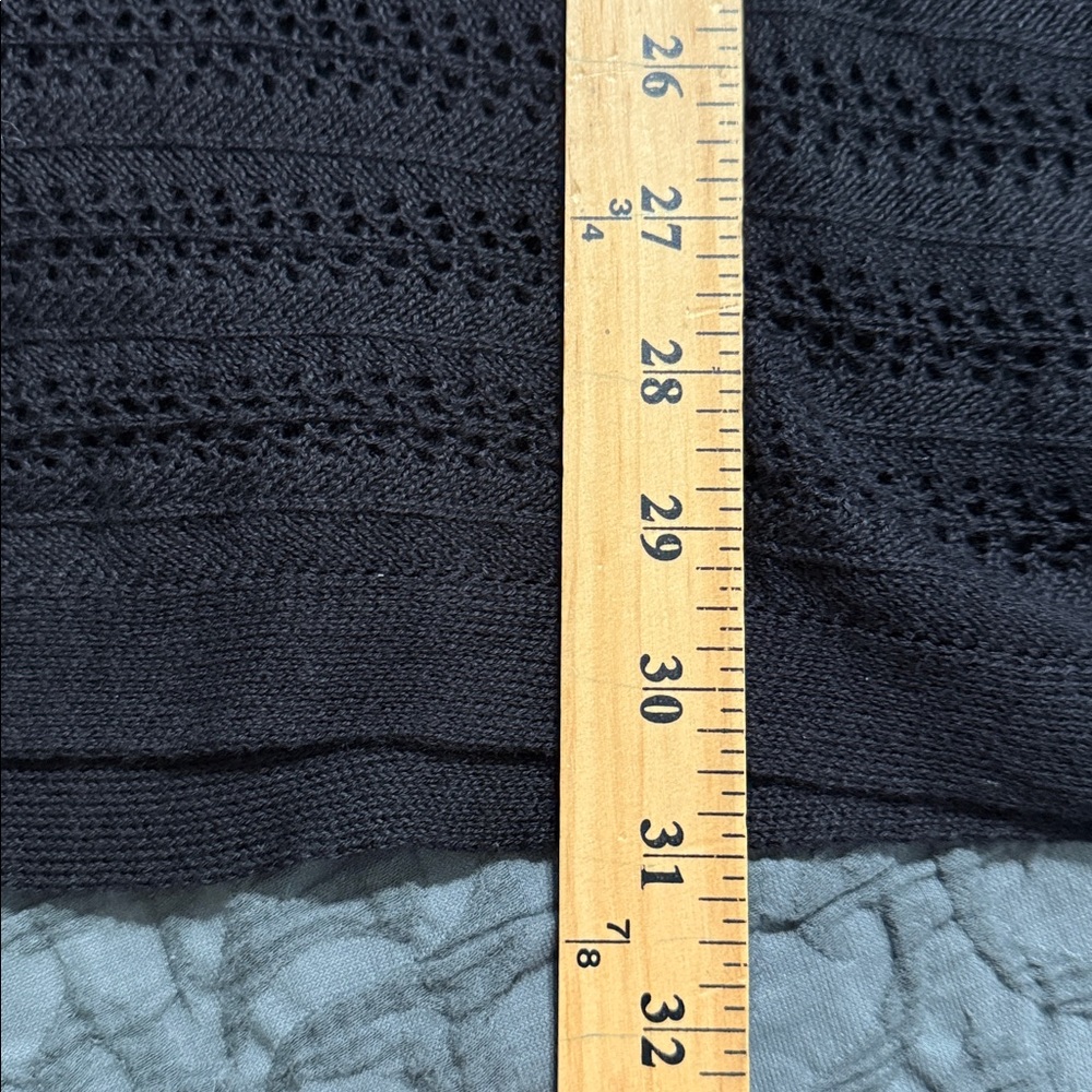 Croft & Barrow women's black plus size 3X cover up adjustable v-neck beachwear - Picture 5 of 12